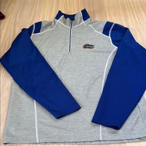 Antigua Florida Gators 1/4 zip long sleeved shirt